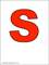 red italian letter S