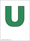sea green italian letter U