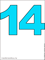 голубое число 14