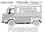 citroen hy outline image with italian words