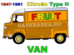 citroen fruit van color picture for print