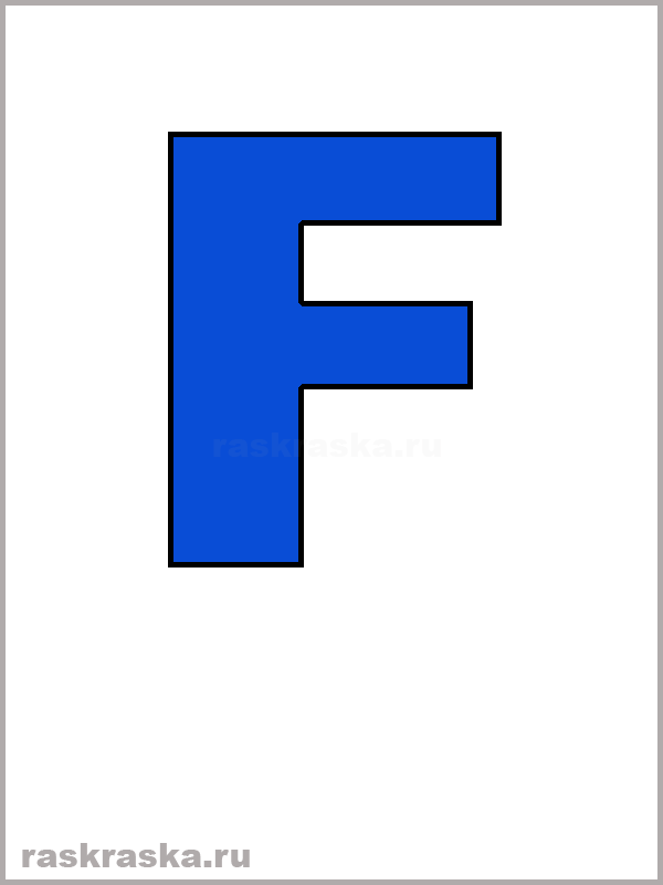 blue italian letter F