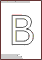 Outline polish letter B for printing and coloring