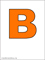 оранжевая итальянская буква B