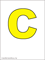 жёлтая итальянская буква C