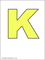 portuguese letter K corn color
