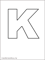 испанская буква K контурная