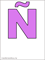 violaceous color spanish letter Enje