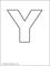 spanish letter Y outlile image