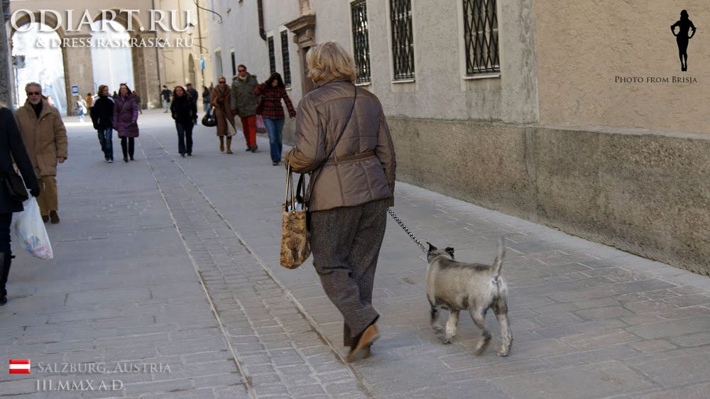 Lady with the Dog in Salzburg