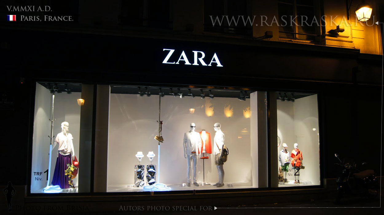 Paris Zara showcase