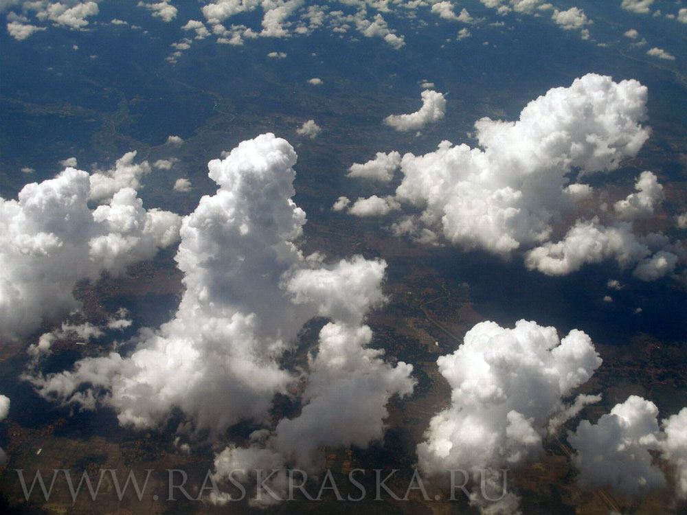 landitime clouds in Indonesia