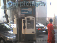Pay phone in Lissabon, Телефонная будка в Лиссабоне