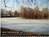 пруд подо льдом в Москве