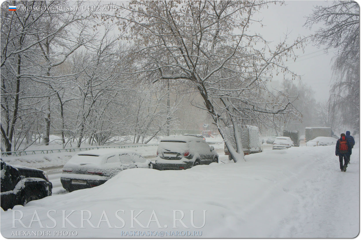 Москва в снегу