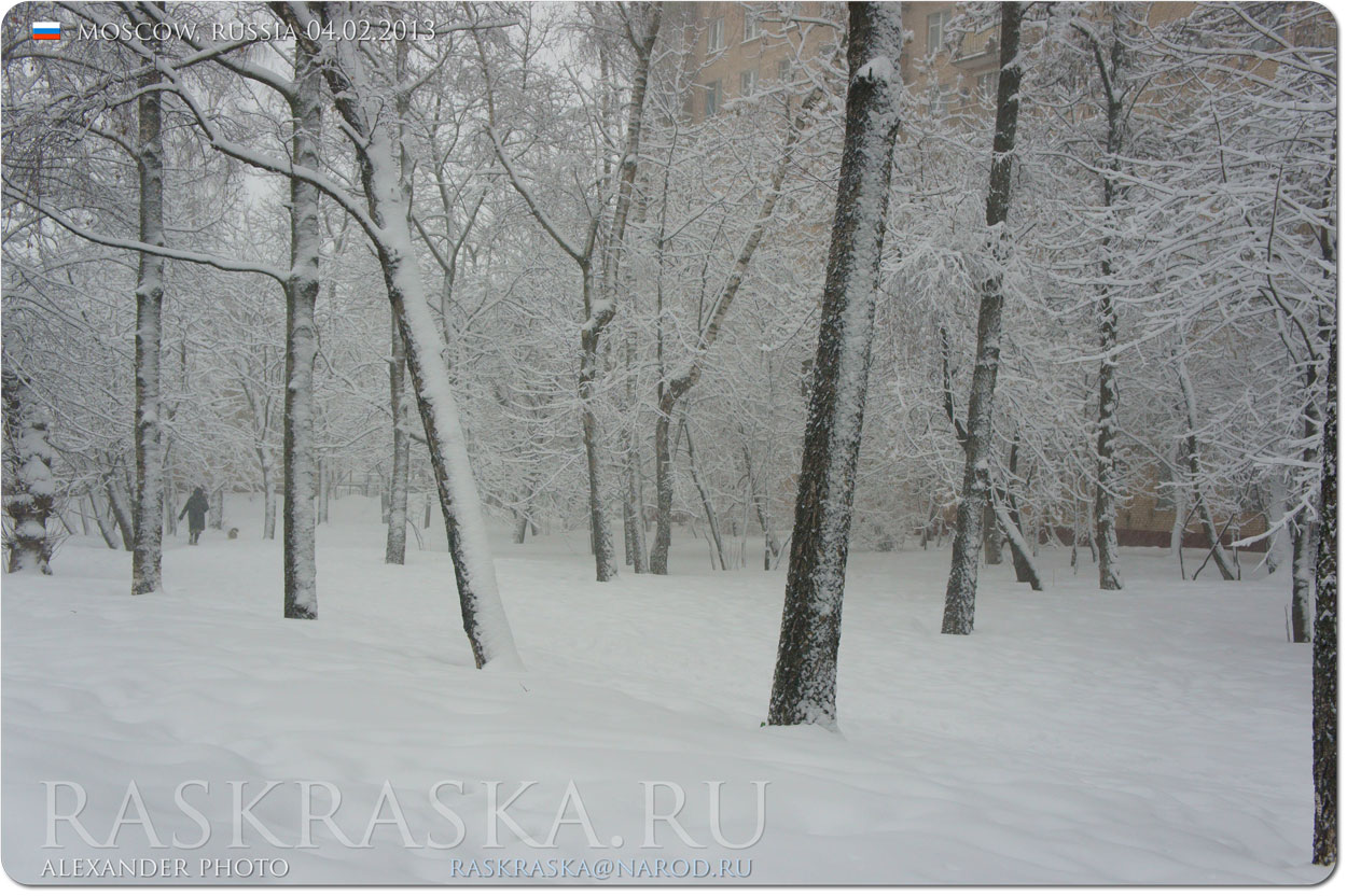 московская зима фото