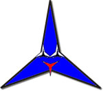 Three-pointed star