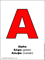 Alpha greek capital letter color picture