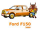 Раскраска пикап Форд Ф-150. Ford F-150 raskraska outline pictures for kids.