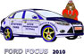 Ford Focus 2010 cartoon