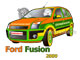 Раскраска ежики на Форд Фьжн Осенний лист раскраски. Ford Fusion raskraska pictures for children.