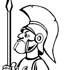 greek warrior cartoon