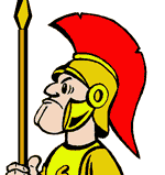 drawing of hoplite for print