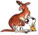 кенгуру и дургие Австралийские звери и птицы