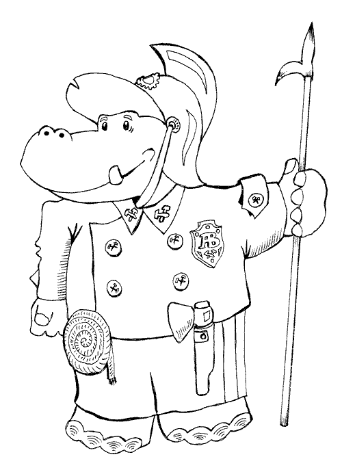 Fireman outline image