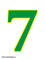 green digit seven