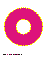 розовая буква О для распечатки на листе формата А4