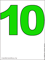 зелёная цифра десять
